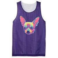 Tie Dye Chihuahua Mesh Reversible Basketball Jersey Tank