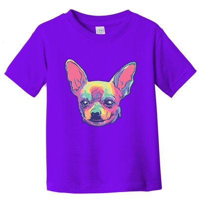 Tie Dye Chihuahua Toddler T-Shirt