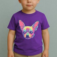 Tie Dye Chihuahua Toddler T-Shirt