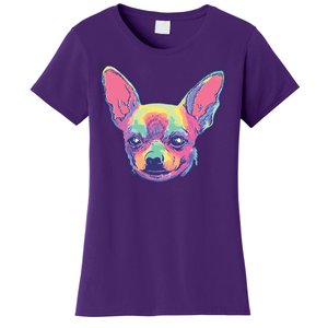 Tie Dye Chihuahua Women's T-Shirt