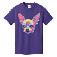 Tie Dye Chihuahua Kids T-Shirt