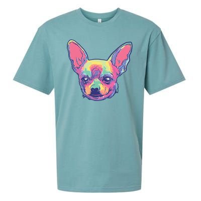 Tie Dye Chihuahua Sueded Cloud Jersey T-Shirt