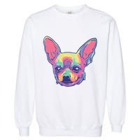 Tie Dye Chihuahua Garment-Dyed Sweatshirt
