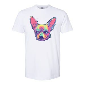 Tie Dye Chihuahua Softstyle CVC T-Shirt