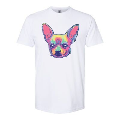 Tie Dye Chihuahua Softstyle CVC T-Shirt