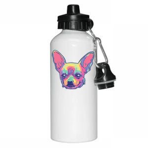 Tie Dye Chihuahua Aluminum Water Bottle