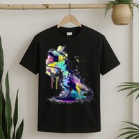 Tie Dye Colorful Trex Dinosaur T-Shirt