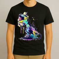 Tie Dye Colorful Trex Dinosaur T-Shirt