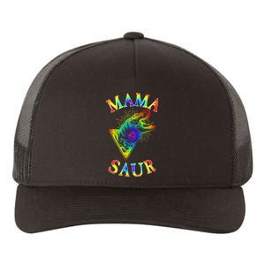 Tie Dye Mama Saur Mamasaurus T-Rex Dinosaur Yupoong Adult 5-Panel Trucker Hat