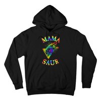 Tie Dye Mama Saur Mamasaurus T-Rex Dinosaur Hoodie