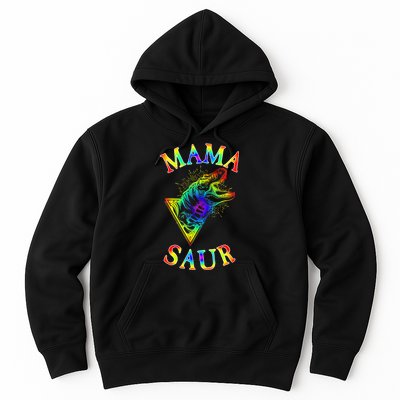 Tie Dye Mama Saur Mamasaurus T-Rex Dinosaur Hoodie