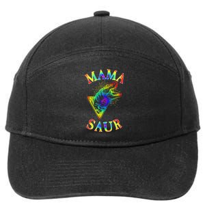 Tie Dye Mama Saur Mamasaurus T-Rex Dinosaur 7-Panel Snapback Hat