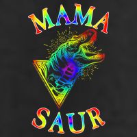Tie Dye Mama Saur Mamasaurus T-Rex Dinosaur Adult Drive Performance Visor