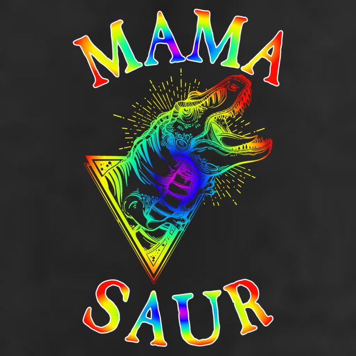 Tie Dye Mama Saur Mamasaurus T-Rex Dinosaur Adult Drive Performance Visor
