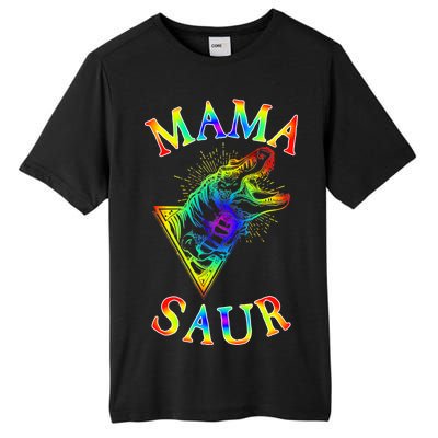 Tie Dye Mama Saur Mamasaurus T-Rex Dinosaur Tall Fusion ChromaSoft Performance T-Shirt