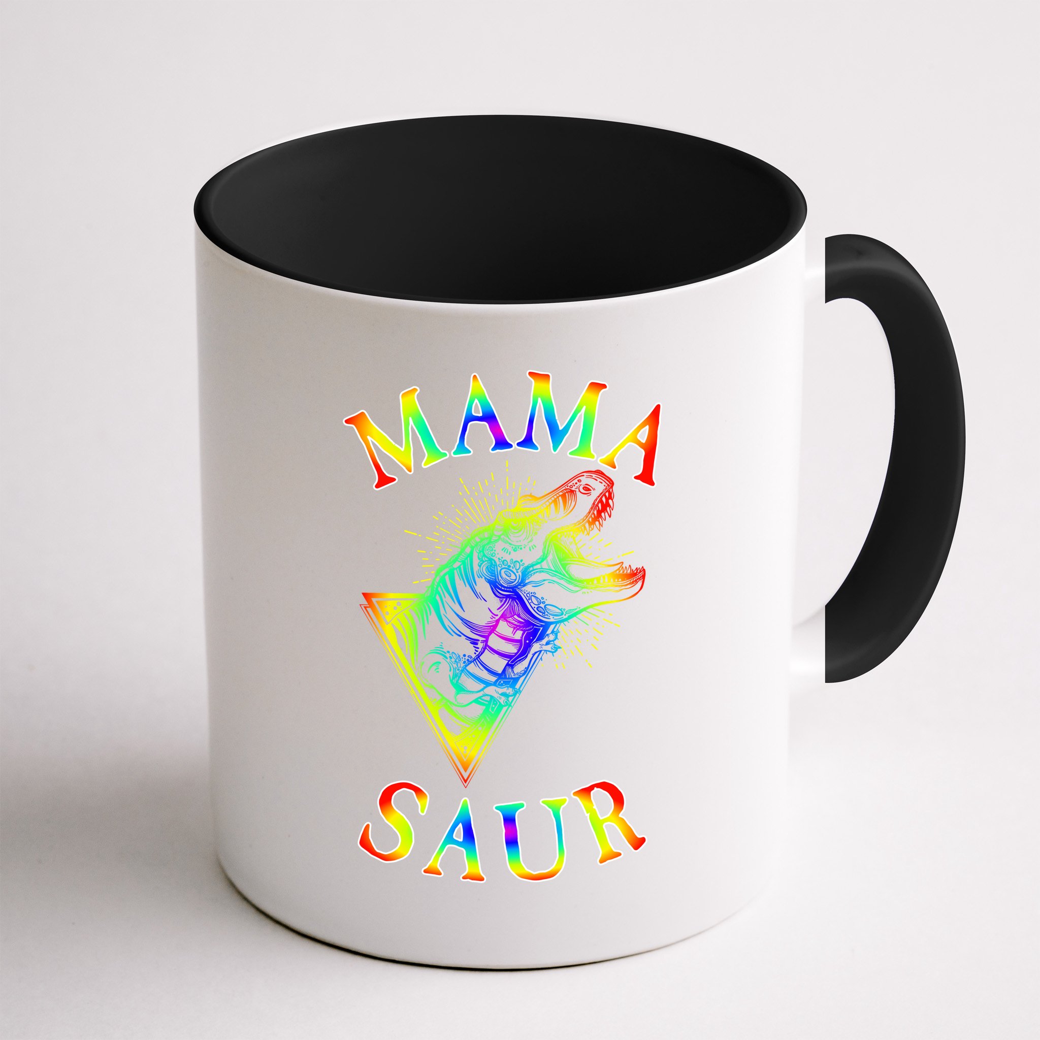 Tie Dye Mama Saur Mamasaurus T-Rex Dinosaur Mug