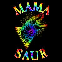 Tie Dye Mama Saur Mamasaurus T-Rex Dinosaur Drawstring Bag