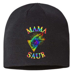 Tie Dye Mama Saur Mamasaurus T-Rex Dinosaur Sustainable Beanie