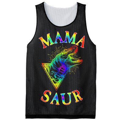 Tie Dye Mama Saur Mamasaurus T-Rex Dinosaur Mesh Reversible Basketball Jersey Tank