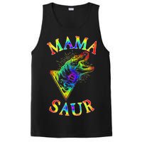 Tie Dye Mama Saur Mamasaurus T-Rex Dinosaur PosiCharge Competitor Tank