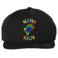 Tie Dye Mama Saur Mamasaurus T-Rex Dinosaur Wool Snapback Cap