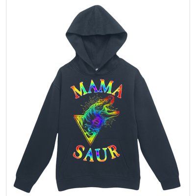 Tie Dye Mama Saur Mamasaurus T-Rex Dinosaur Urban Pullover Hoodie