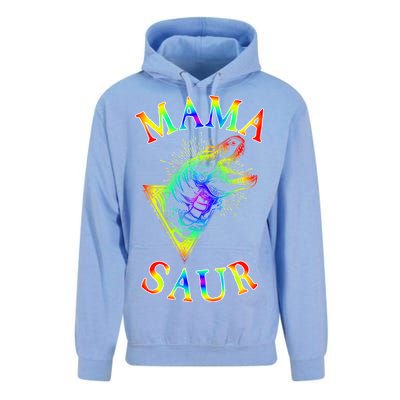 Tie Dye Mama Saur Mamasaurus T-Rex Dinosaur Unisex Surf Hoodie