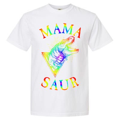 Tie Dye Mama Saur Mamasaurus T-Rex Dinosaur Garment-Dyed Heavyweight T-Shirt