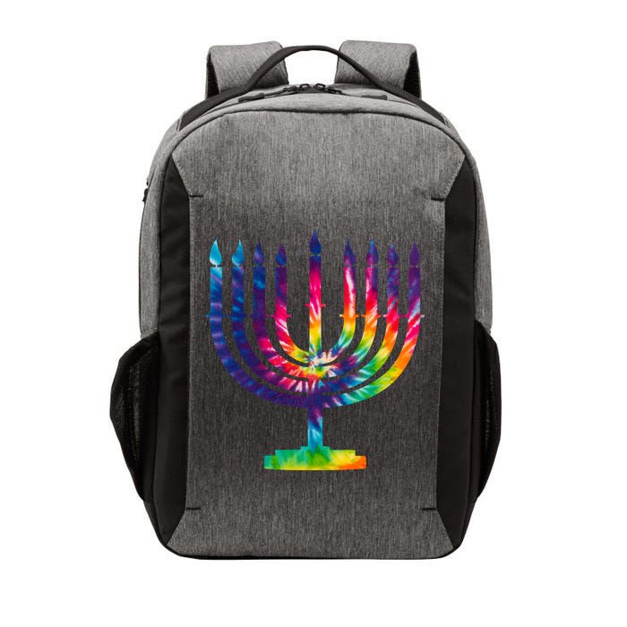 Tie Dye Menorah Hanukkah Chanukah Vector Backpack