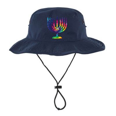 Tie Dye Menorah Hanukkah Chanukah Bucket Hat