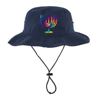 Tie Dye Menorah Hanukkah Chanukah Legacy Cool Fit Booney Bucket Hat