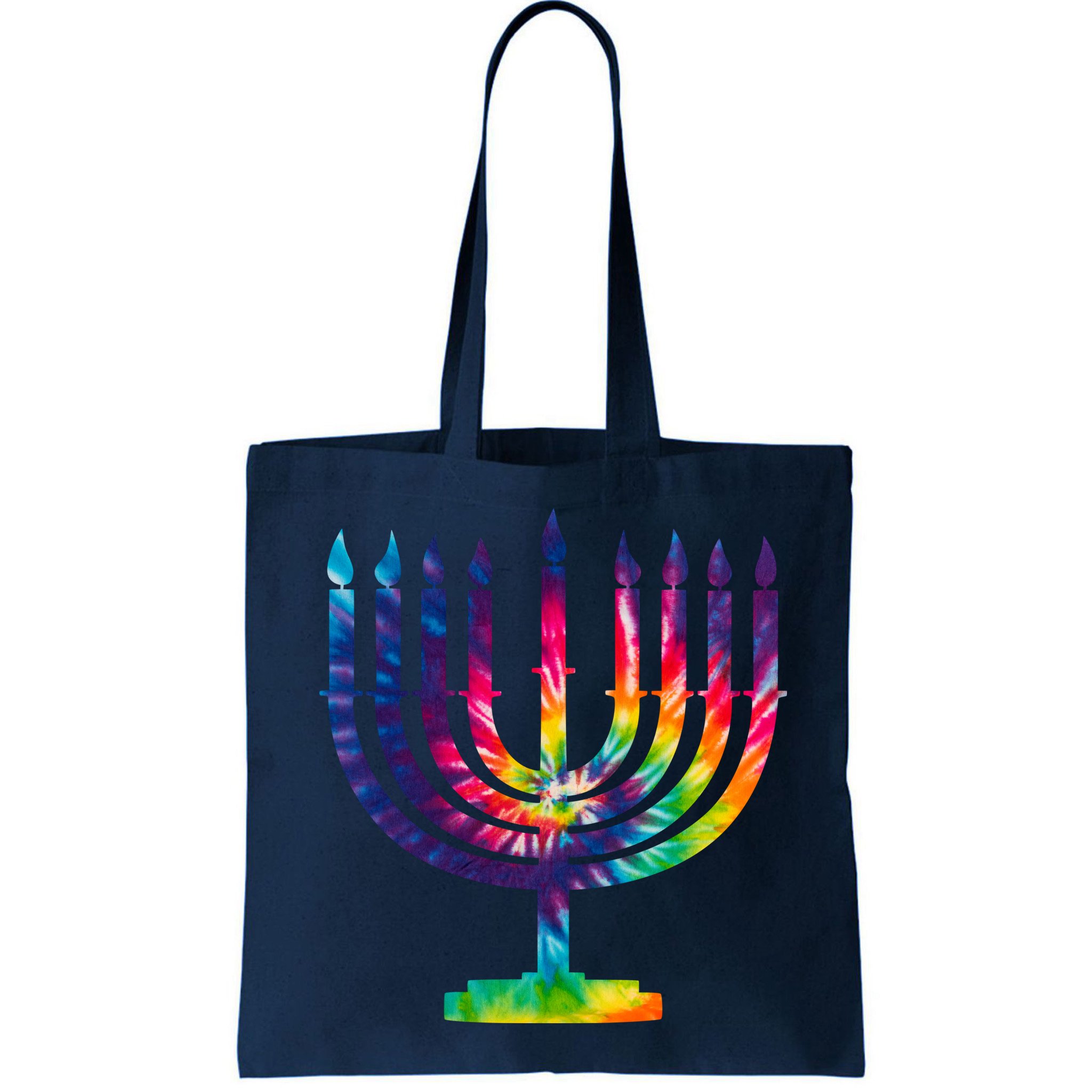 Tie Dye Menorah Hanukkah Chanukah Bag