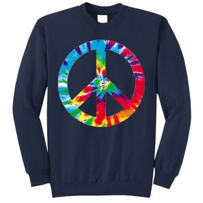 Tie Dye Peace Sign Tall Sweatshirt