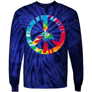 Tie Dye Peace Sign Tie-Dye Long Sleeve Shirt