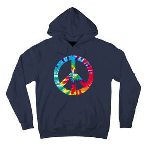 Tie Dye Peace Sign Tall Hoodie