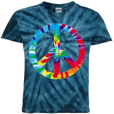 Tie Dye Peace Sign Kids Tie-Dye T-Shirt