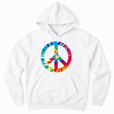 Tie Dye Peace Sign Hoodie