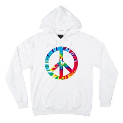 Tie Dye Peace Sign Hoodie