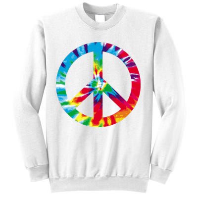 Tie Dye Peace Sign Sweatshirt