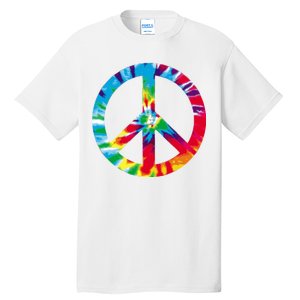 Tie Dye Peace Sign Tall T-Shirt