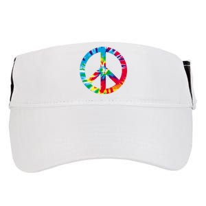 Tie Dye Peace Sign Adult Drive Performance Visor