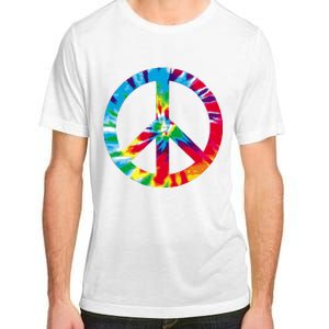 Tie Dye Peace Sign Adult ChromaSoft Performance T-Shirt