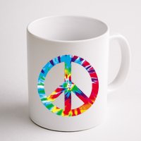 Tie Dye Peace Sign Coffee Mug