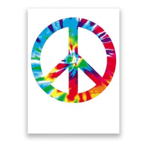 Tie Dye Peace Sign Poster