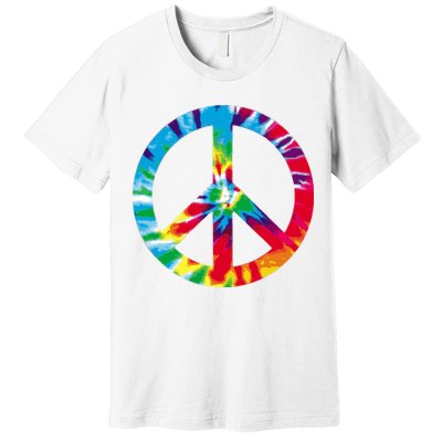 Tie Dye Peace Sign Premium T-Shirt