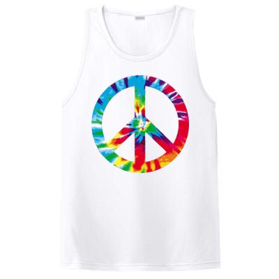 Tie Dye Peace Sign PosiCharge Competitor Tank