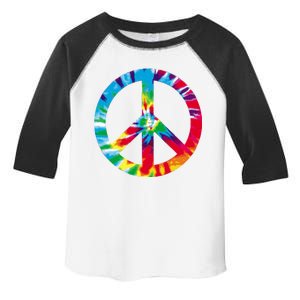 Tie Dye Peace Sign Toddler Fine Jersey T-Shirt