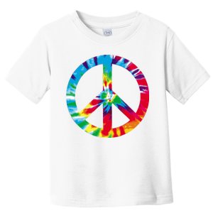 Tie Dye Peace Sign Toddler T-Shirt