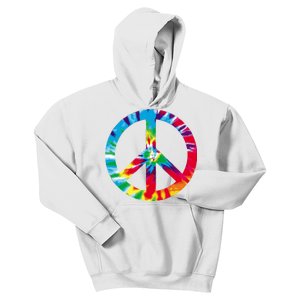 Tie Dye Peace Sign Kids Hoodie