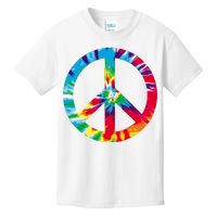 Tie Dye Peace Sign Kids T-Shirt